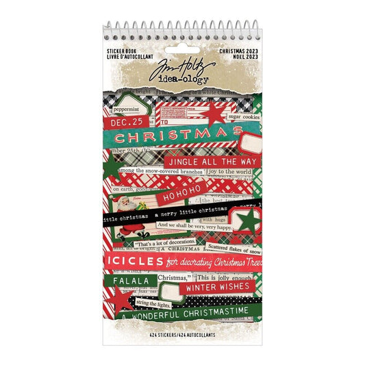 Tim Holtz Idea-ology Christmas Sticker Book 2023