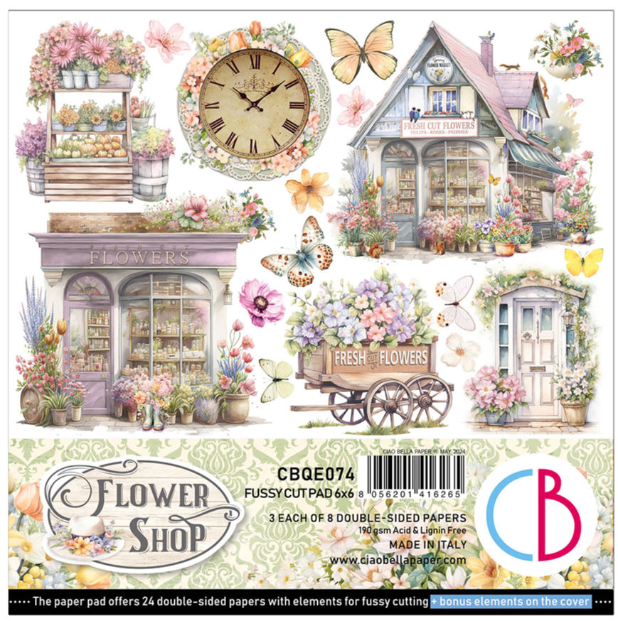 Ciao Bella - Flower Shop - 6x6 Fussy Cut Paper Pad