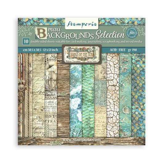 Songs of the Sea - Backgrounds Paper Pack - Stamperia