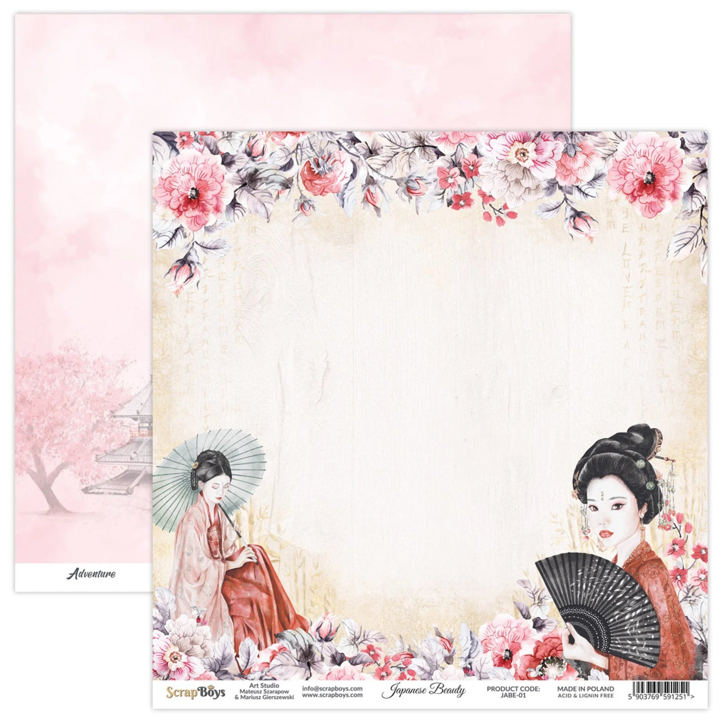 Japanese Beauty 8x8" Paper Pad - ScrapBoys