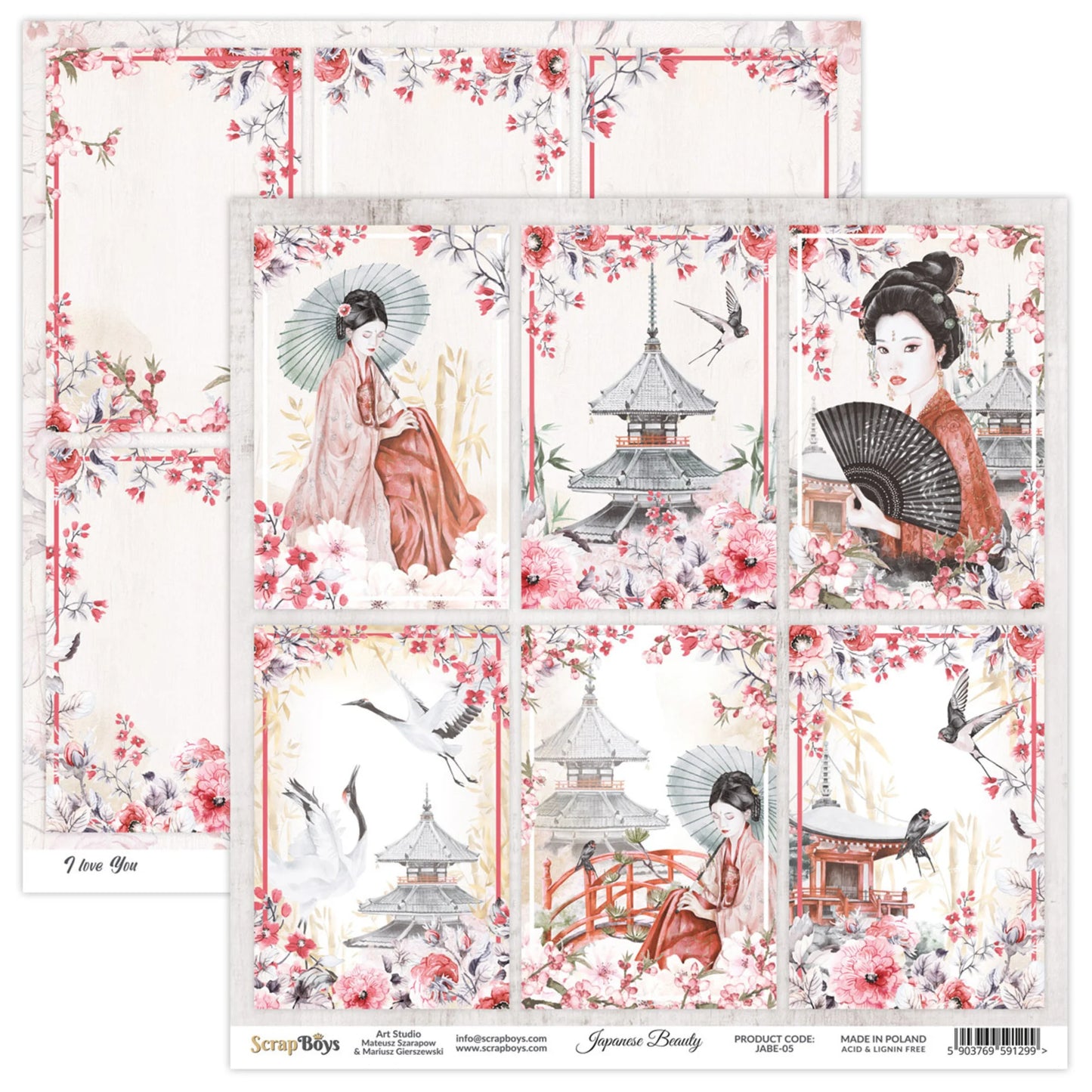 Japanese Beauty 8x8" Paper Pad - ScrapBoys