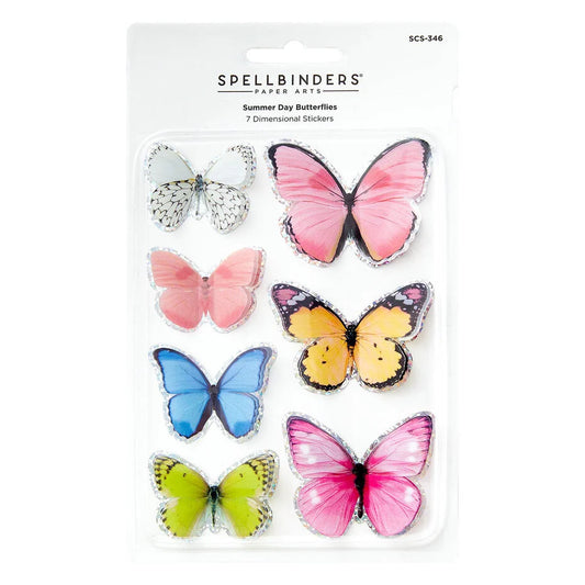 Summer Day Dimensional Butterflies Stickers