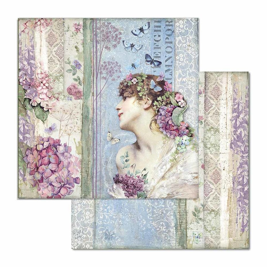 Hortensia 12x12 Inch Paper Pack - Stamperia