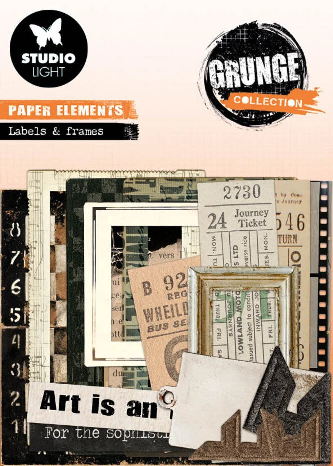 Labels & Frames Grunge Paper Elements - Studio Light